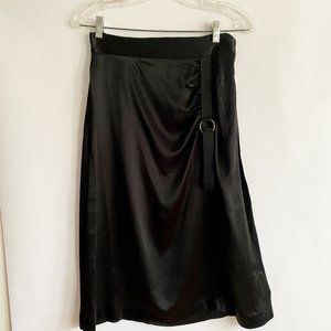 Zara Black Midi Skirt - Size Medium